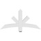 Ekena Millwork Alberta Architectural Grade PVC Gable Bracket, 48"W x 24"H x 4"D x 4"F, 12/12 Pitch GBP048X24X0404ALB00 - alternate 2